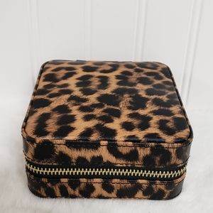 Mark & Graham Small Jewelry Travel Case - leopard